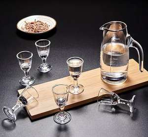 แก้วไวน์ขาวขนาด8มล. 10มล. แก้วไวน์ <span class=keywords><strong>Maotai</strong></span> ถ้วยแก้วช็อตจิ๋วพร้อมเท้าสำหรับ Baijiu Soju B005สาเกซากิ - Product Image 4