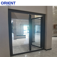 Puerta y Ventanas Corredizas Verticales Exteriores de Aluminio Negro Insonorizadas de Alta Calidad