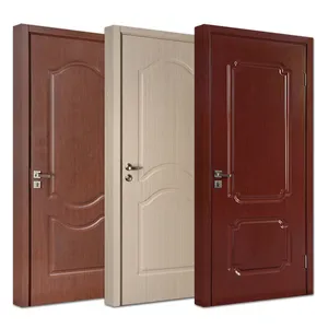 ประตูไม้พีวีซี MDF สำหรับภายในห้องประตูห้องนอนบ้านโรงแรมอพาร์ทเม้น