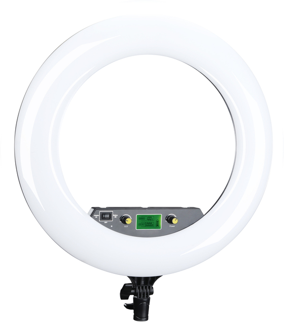 LR-480AII 50W NiceFoto18" 3200-6500K Dimmable Diva LED Ring Light Diffuser Ring Light Led 18 Led Ring Light Phone