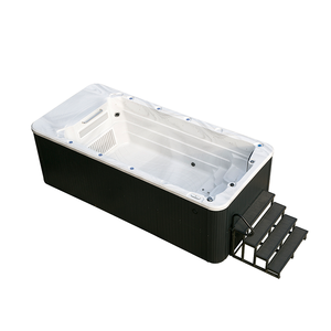 Spa de natación al aire libre con masaje de hidromasaje y flujo de chorro ajustable - Product Image 1