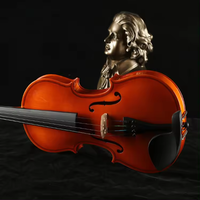 HUASHENG Violon 44 en bois stratifié populaire haut de gamme avec étui et colophane pour joueur professionnel débutant