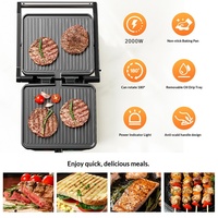 Grill panini électrique professionnel personnalisé RSC Wholesale, presse à sandwich domestique en PTFE, machine à griller PG001