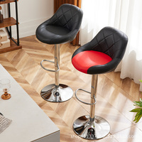 Chaises de bar modernes en aluminium avec dossier réglable, pivotantes, pour salle à manger, hôtel, restaurant, usage commercial, tabourets de bar hauts durables