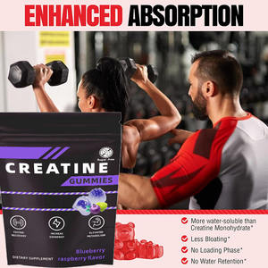 OEM Gummy Candy <strong>Creatine</strong> Private Label Custom Flavor Color Bulk Manufacturing Global Distribution Quality Assurance for Men - Product Image 2