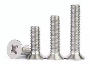 Ventas directas de fábrica 304 <span class=keywords><strong>Tornillo</strong></span> de cabeza avellanada cruzada de acero inoxidable <span class=keywords><strong>Tornillo</strong></span> de cabeza avellanada extendida GB819 Medición métrica - Product Image 4