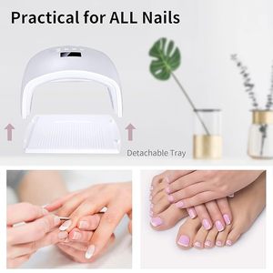 Lámpara de Uñas LED UV Recargable de 48W, Inalámbrica, Profesional, para Gel, Arte de Uñas y Manicura, para el Hogar y Salón - Product Image 5