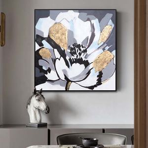 Vendita calda Poster moderno colore lamina d'<span class=keywords><strong>oro</strong></span> arte 100% <span class=keywords><strong>pittura</strong></span> a olio fatta a mano su tela per soggiorno Wall Art - Product Image 5