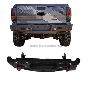 4x4 pare-chocs arrière noir puissance revêtement 4wd taureau remorque robuste acier métal protéger garde pour Hilux Revo DMAX - Product Image 1