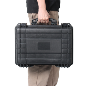 14 inch Carrying case Plastic Tool Case With Foam Hard Plastic Suitcase Injection Molded Plastic Case model AX5138