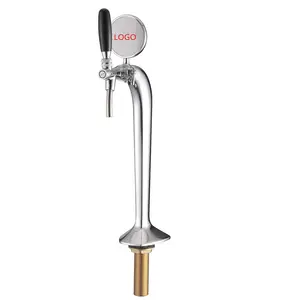 Einzelner schwarzer Bierturm Single Tap Bierturm, Draft Beer Column