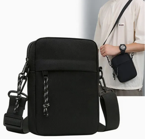 حقائب صغيرة متقاطعة مع الجسم متقاطعة مع حروف مخصصة حقائب يد للرجال والنساء - Product Image 1