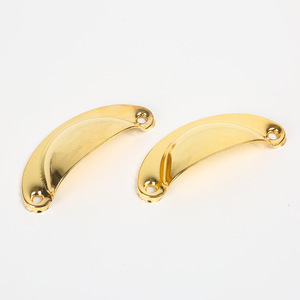 Furniture Handle Brass Semi Circular <b>Drawer</b> Pull Traditional Design Durable Hardware Accessory - Product Image 3