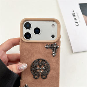 เคสโทรศัพท์มือถือหนัง 3 มิติ สไตล์เรโทรส่วนตัว สำหรับ iPhone 17 <span class=keywords><strong>Air</strong></span>  สำหรับ Apple 16 Pro <span class=keywords><strong>Max</strong></span> อุปกรณ์เสริม DIY ทันสมัย รุ่น 13 14 15 Plus - Product Image 3