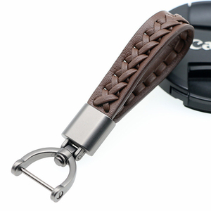 Porte-clés personnalisé 2026 en cuir ultra-résistant avec corde en cuir et design fer à cheval, idéal pour les affaires, avec clé en métal durable - Product Image 6