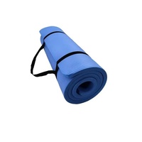 Tapete de Yoga NBR de 10 mm, Extra Grueso, Súper Suave, Duradero, Elástico, Antideslizante, para Ejercicio y Fitness