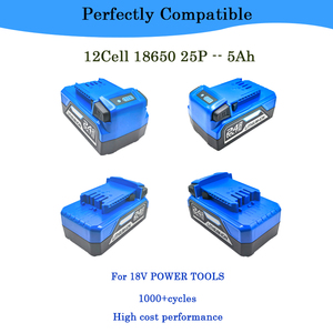 24V/5Ah 锂电池，兼容电钻、冲击起子、电锤、电锯、吹叶机、割草机 - Product Image 2