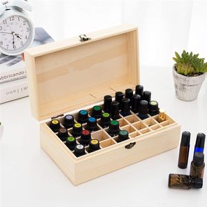 Wooden Essential Oil Storage Box 28x16x11cm With Detachable Partition For Cosmetic Organization - Product Image 1