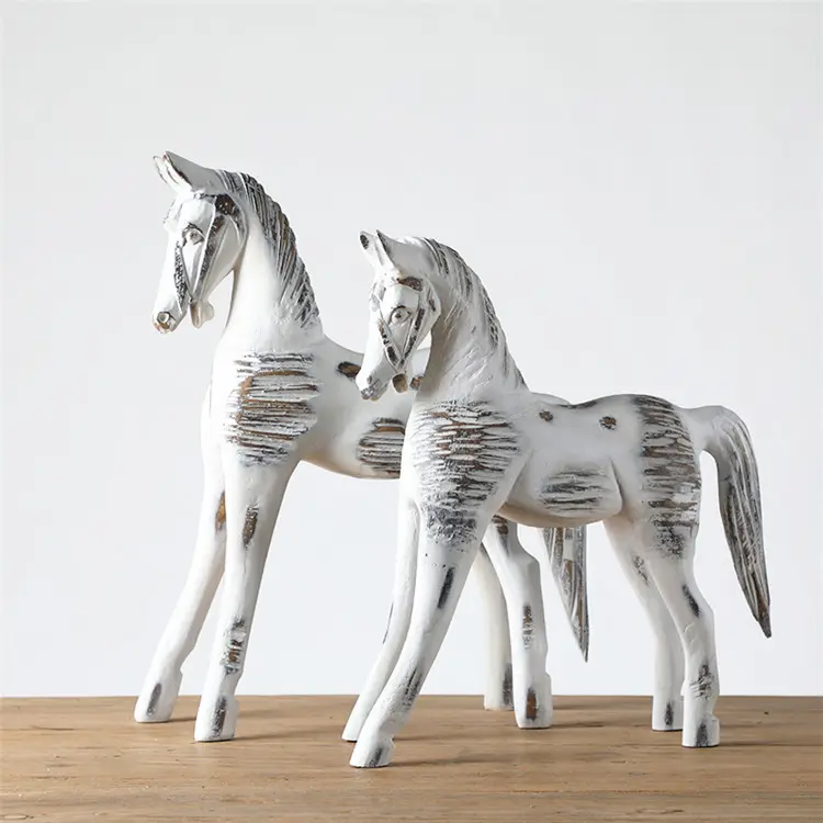 Home Decor Items Family Handmade Craft Personalized Ornaments Horse Statue Resin Crafts Home Decor