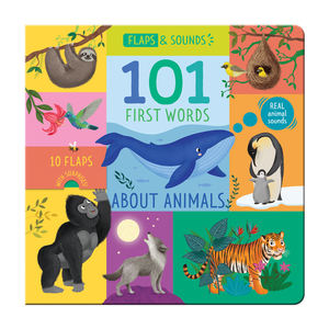 Livre sonore éducatif interactif personnalisé 101 Premiers Mots pour enfants, couverture rigide, chansons, <span class=keywords><strong>faits</strong></span> amusants, impression offset, carton artistique - Product Image 1