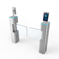 Tourniquet pivotant bidirectionnel en acier inoxydable SUS304 pour contrôle d’accès dans bureaux usines et sites industriels