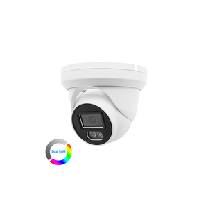 Chi phí hiệu quả 4MP thông minh dual-ánh sáng tháp pháo PoE IP Camera an ninh ngoài trời được xây dựng trong mic 2.8mm ống kính màu đêm ai phát hiện con người - Product Image 1