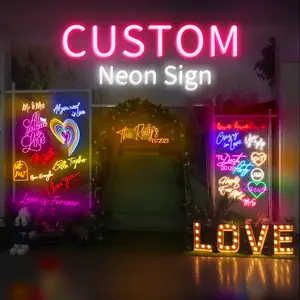 Nome di fornitura di fabbrica insegna al Neon Led luce al Neon Custom insegna per la casa Wedding decoro