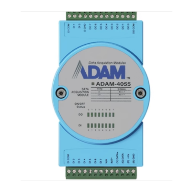 Hot Sale Advantech ADAM-4055-C 16-Ch Isolated Digital I/O Module 8DI 8DO RS485 Modbus RTU Remote Data Acquisition Module
