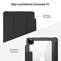 2024 nouvelle mode étui magnétique en cuir intelligent pour iPad Air 4 5 avec porte-crayon magnétique couverture antichoc pour iPad Pro 11 10.9