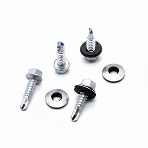 Sujetadores libres de corrosión de alto rendimiento Tornillos hexagonales SDS duraderos para proyectos de madera y metal Recubierto de zinc - Product Image 1