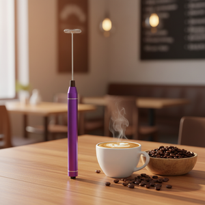 Espumador <span class=keywords><strong>de</strong></span> Leche Eléctrico Portátil <span class=keywords><strong>de</strong></span> Acero Inoxidable, Ecológico, Potente, Automático, con Batería AAA, para Uso en Cafeterías - Product Image 1
