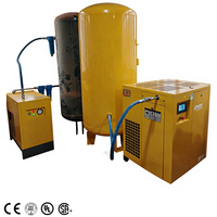 Compresseur d'air à vis rotatif PM VSD industriel à faible bruit et haute efficacité 10HP 15HP 20HP 30HP 100HP avec réservoir d'air et sécheur d'air