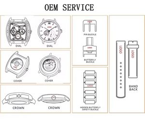 Montre automatique mécanique de luxe en acier Damas avec cristal saphir résistant à l'eau 20 BAR, style professionnel, personnalisée - Product Image 6