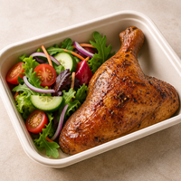 Ventes en gros de cuisses de poulet entières dorées et rôties IQF, volailles entièrement cuites de qualité supérieure pour la restauration commerciale et la vente au détail