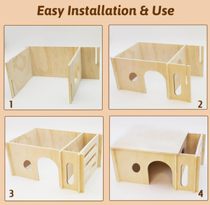 Oturma odası alanı için yeni popüler ahşap Hamster evi çok satan ürün - Product Image 4