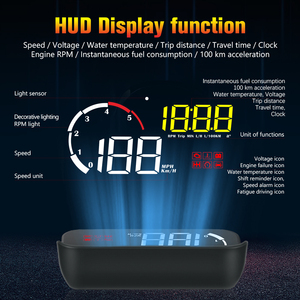 12V HUD OBD2 Head up Display M10 KM/h & MPH peringatan Digital <span class=keywords><strong>Alarm</strong></span> Display kaca depan proyektor <span class=keywords><strong>Alarm</strong></span> keamanan untuk mobil - Product Image 3