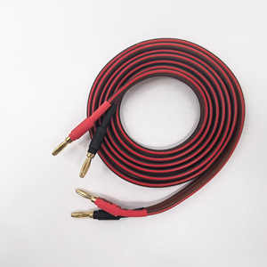 Câble de haut-parleur à double prise banane de longueur personnalisée 1m 2m 5m 10m, câble audio HiFi OFC avec connecteurs plaqués or 24K - Product Image 4