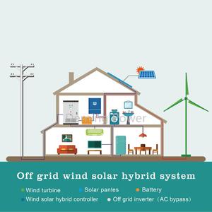 คอนโทรลเลอร์ชาร์จไฮบริดพลังงานลมและโซลาร์เซลล์แบบออฟกริด 5KW สำหรับขายส่ง รองรับแรงดันไฟฟ้า AC96V 110V - Product Image 5