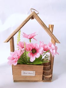 Vasi per Fiori da Parete in Legno Creativi Retrò Pastorali Personalizzabili Vendita all'Ingrosso - Product Image 5