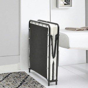 Cadre de lit plateforme en métal pliable et réglable pleine grandeur avec rangement pour chambre d'appartement moderne fabriqué au Vietnam - Product Image 1