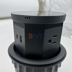 Bàn hội nghị ẩn Máy tính để bàn bật lên Ổ cắm điện/220V hợp kim nhôm bật lên ổ cắm điện máy tính để bàn - Product Image 6