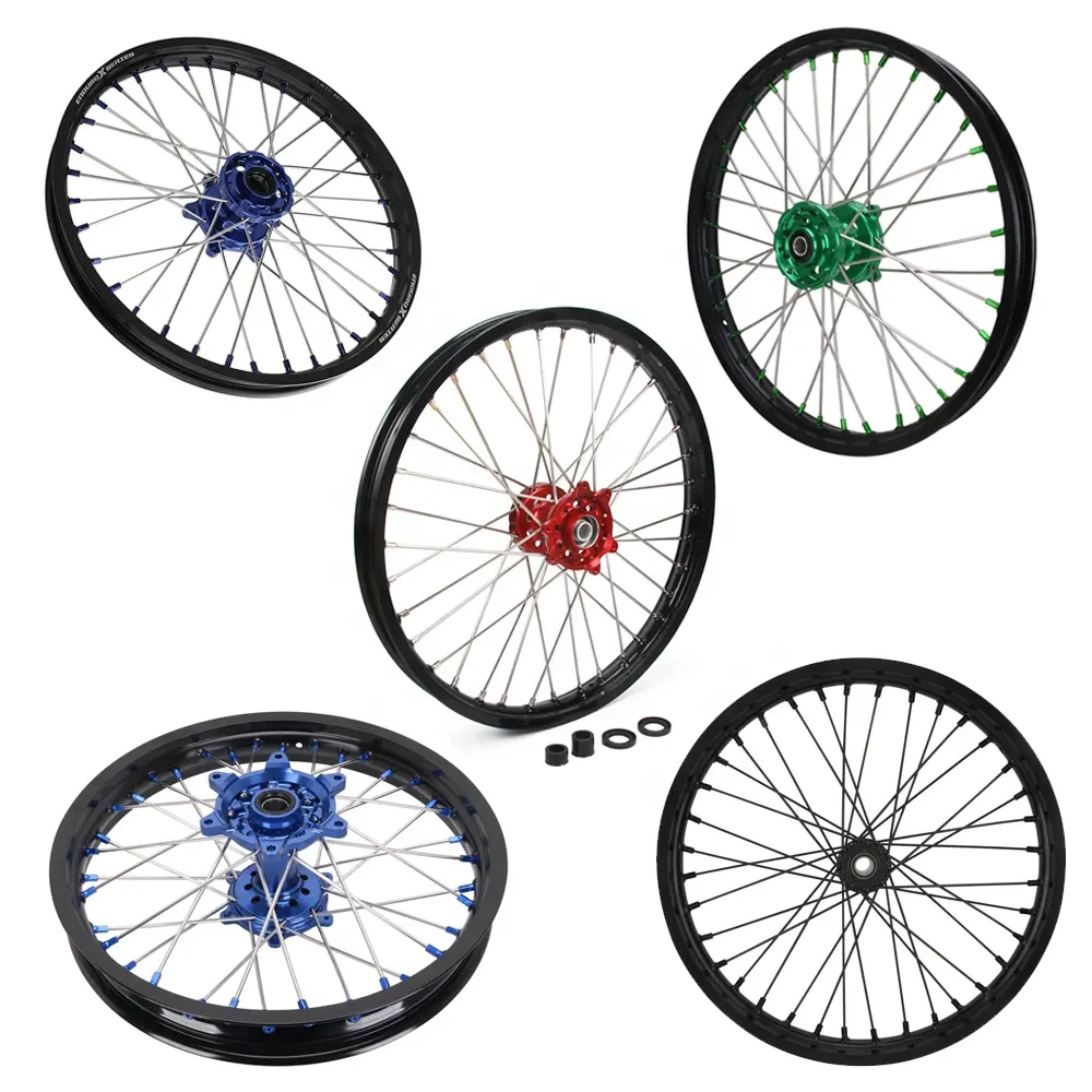 OEM Customized Rims 16 17 18 19 21 Inch 36 Spokes Anodization CNC Motorcycle Front And Rear Wheels For Exc Crf YZ KXF SUR RON