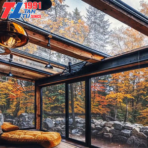 Pergola Rogenilan in Acciaio con Vetri Low-E e Porte Scorrevoli, Veranda Esterna per Giardino 4 Stagioni - Product Image 5