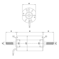 Moteur CC à balais LF4580S à faible bruit, 24 V, 45 mm, couple élevé, pour ventilateur de bateau, automobile, appareils ménagers