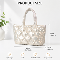 Sac fourre-tout à bandoulière en nylon style coréen pour femme, grande capacité, couleur unie, tendance, toutes saisons, polyvalent