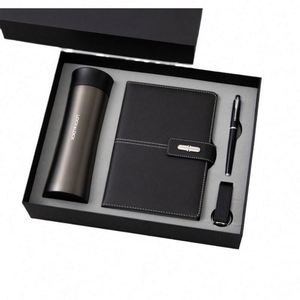 Cuaderno de Negocios A5 de Cuero PU para Hombre, con Logotipo Personalizado, Caja de Regalo de Alta Gama, Encuadernación de Hojas Sueltas, Papelería de Regalo - Product Image 3