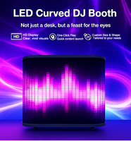 Pantalla LED Portátil para Cabina de DJ con Ruedas, Pantalla LED de Alta Definición para Fiestas, Espectáculos y Configuración de Escenarios de DJ en Vivo