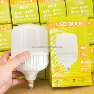 कारखाने के गोदाम अनुप्रयोग 350 लिए बॉक्स 1cbm एलईडी लैंप टी मॉडल 50w एसी संचालित 165v-265v 6500k b22/e27 बेस - Product Image 2