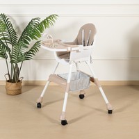 Chaise haute pliable 4-en-1 convertible Clafbebe, chaise haute pour bébé, chaise haute en plastique pour bébé