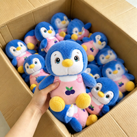 Peluche Anime Pingouin Bleu Doux et Abordable, Jouet en Peluche Kawaii de 8 Pouces, Jouets en Peluche pour Garçons, Idéal pour les Machines à Pinces